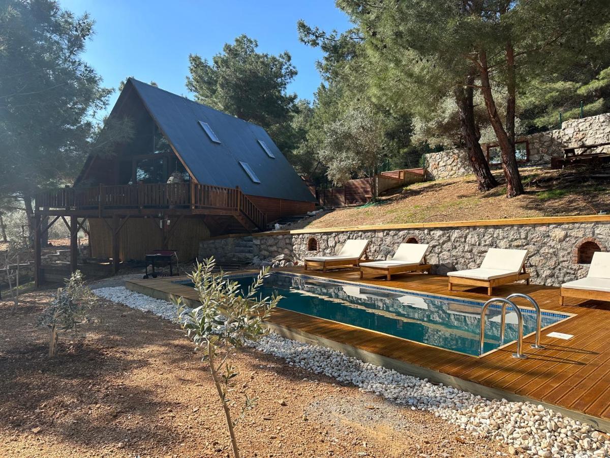 Panurlawoodenhouse Oezel Havuz& Sauna Mavi Екстер'єр фото